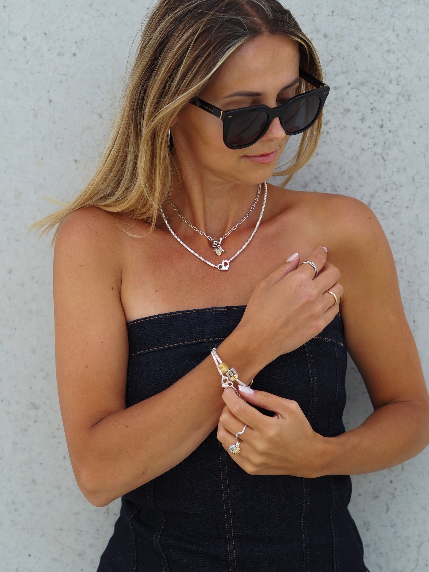 Armband mit Infinity Herzverschluss