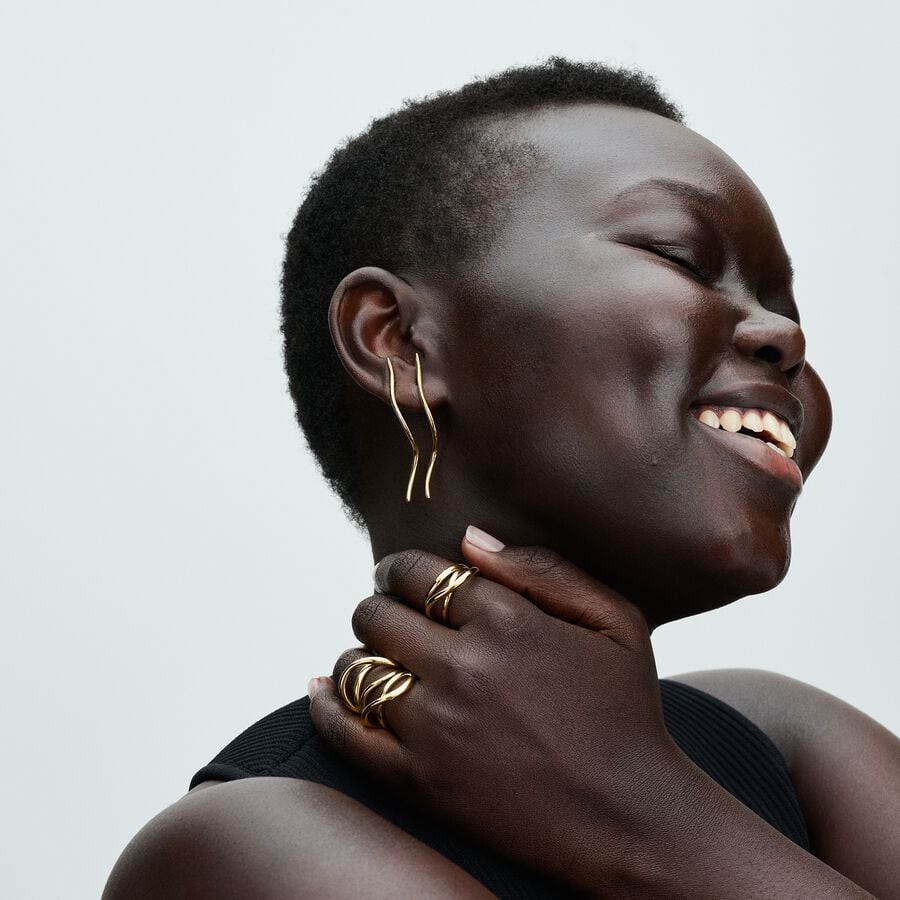 Organisch Geformte Draht Ohrringe