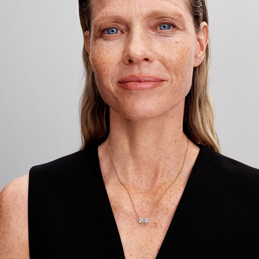 Funkelnde Schleife Halskette